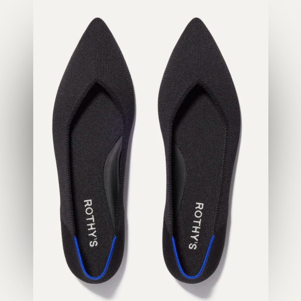 Rothy's Black and Blue Women's Flats